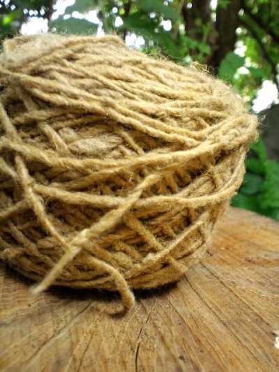 画像1: ヘンプコットン糸*草木染め
